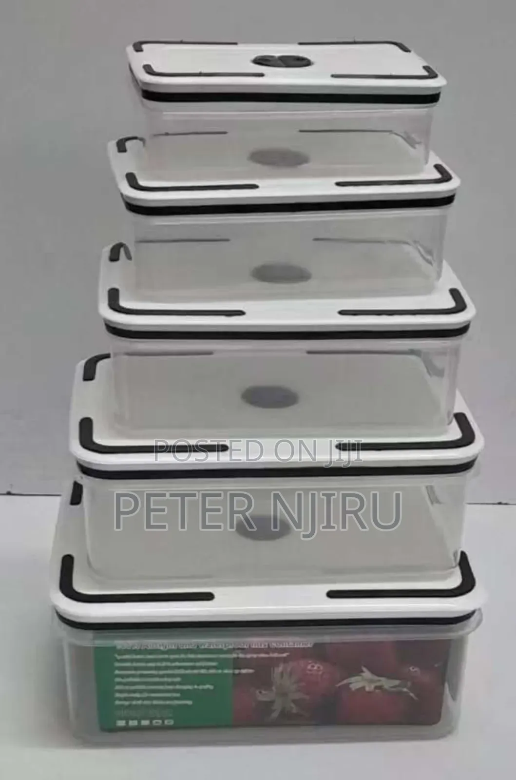 5in 1 Fridge Storage Containers 
Available