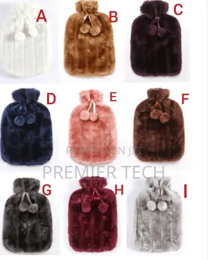 2 Litres Hot Water Bottles With Faux Fleece Cover