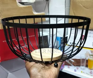 Restocked !!
Quality Heavy Fruit Basket With Bamboo.
*Black
