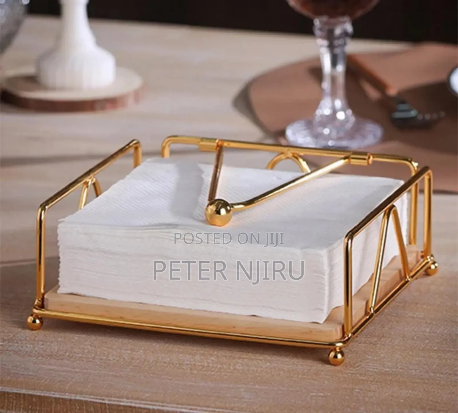 Restocked!!
Luxury Metallic Serviette Holder,