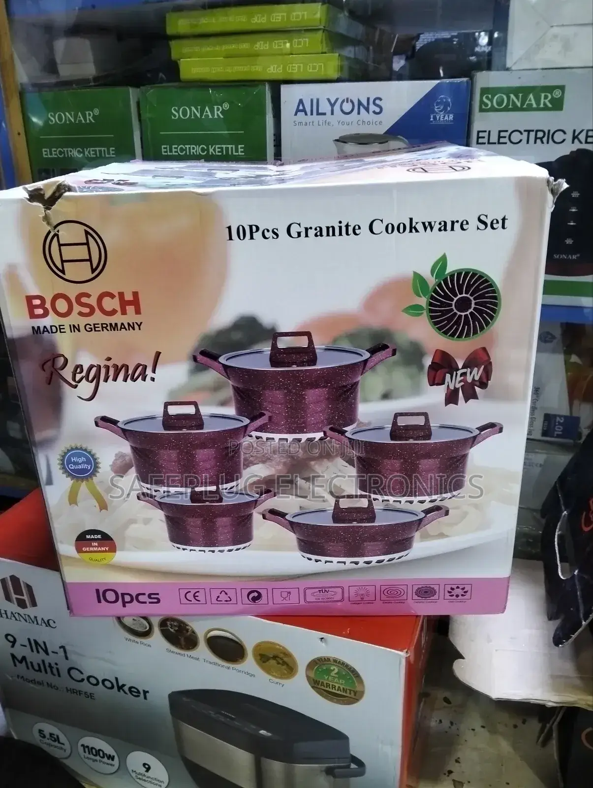 10pcs Bosch Granite Cookware – Durable Stylish