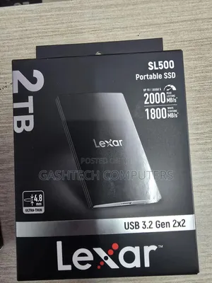 Lexar 2tb Portable SSD Sl500 (2000mb/S Read and 1800mb/S