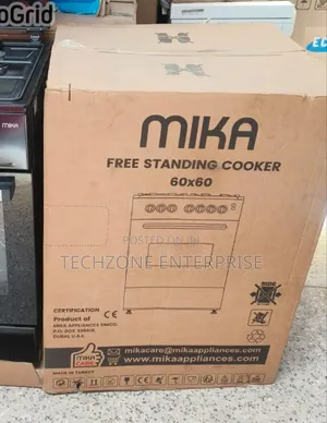 Mika 60×60cm 3~Gas+1~Electric Gas Cooker, Electric Oven