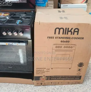 Mika 60×60 3~Gas+1~Electric Gas Cooker Metal Lid