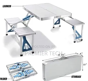 Adjustable Aluminum Alloy Portable Picnic Chair Table