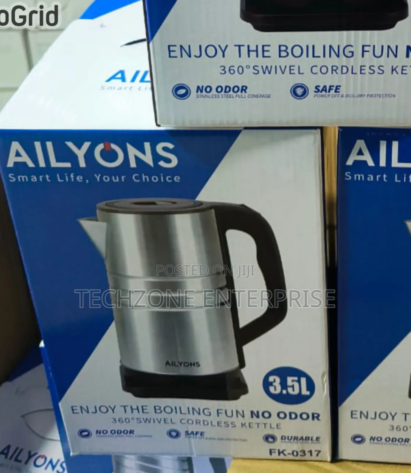 Ailyons 3.5l Stainless Electric Kettle, Automatic Shut Off