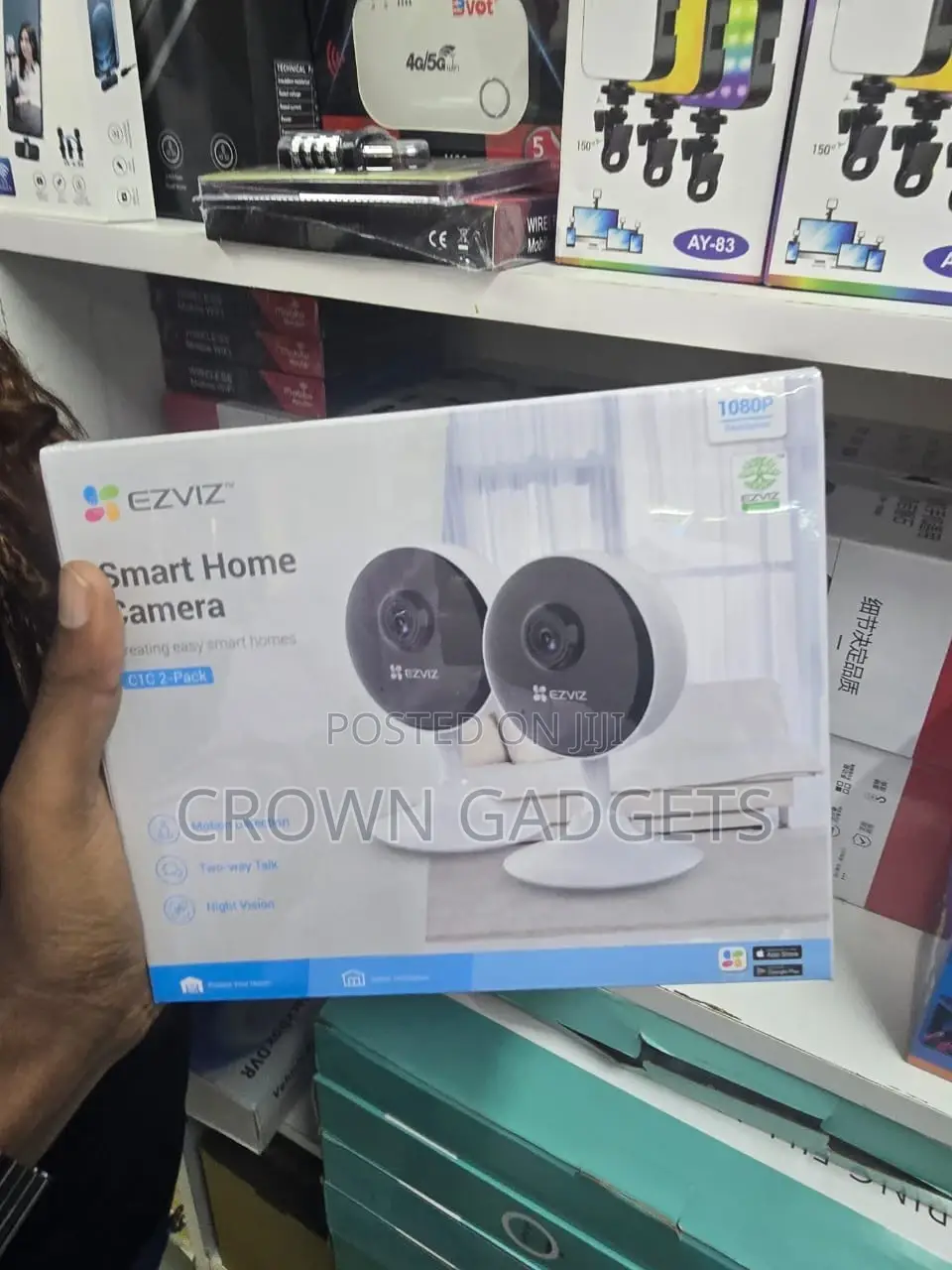 Ezviz C1c 1080p Smart Camera 2-Pack With Night Vision