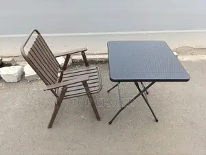 All Foldable Outdoor Table and a Chair