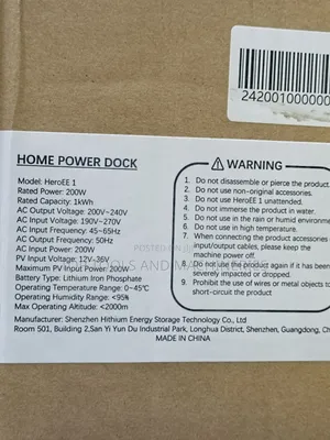 Hithium Hero Ee Home Power Dock 1kw