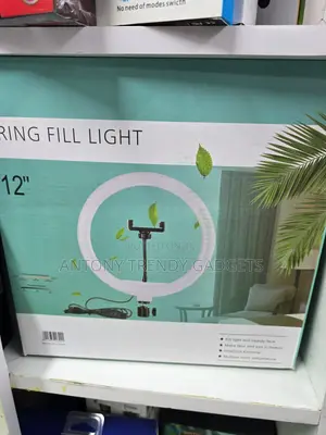 12" Ring Light With Adjustable Stand & Phone Holder