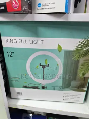 Usb 12” Ring Light With Adjustable Brightness Tripod