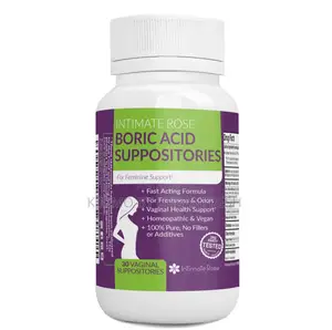 Boric Acid Suppositories. 30 Capsules