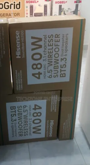 Hisense Hs3100 3.1ch 480w 6.5" Wireless Subwoofer Soundbar