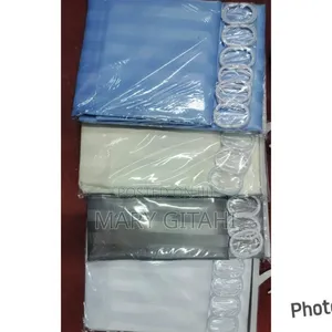 Plain Stripped Shower Curtain