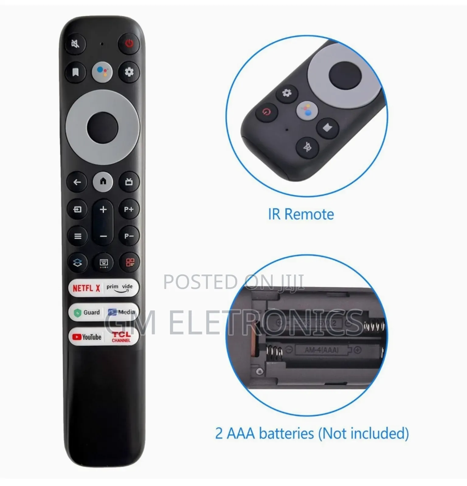 Replacement Remote for TCL Android Mini-Led Qled Smart Tv