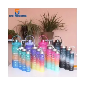 4in1 Motivational Plastic Water Bottle Set