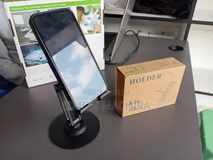 Heavy Duty Metallic Phone Holder Large Base