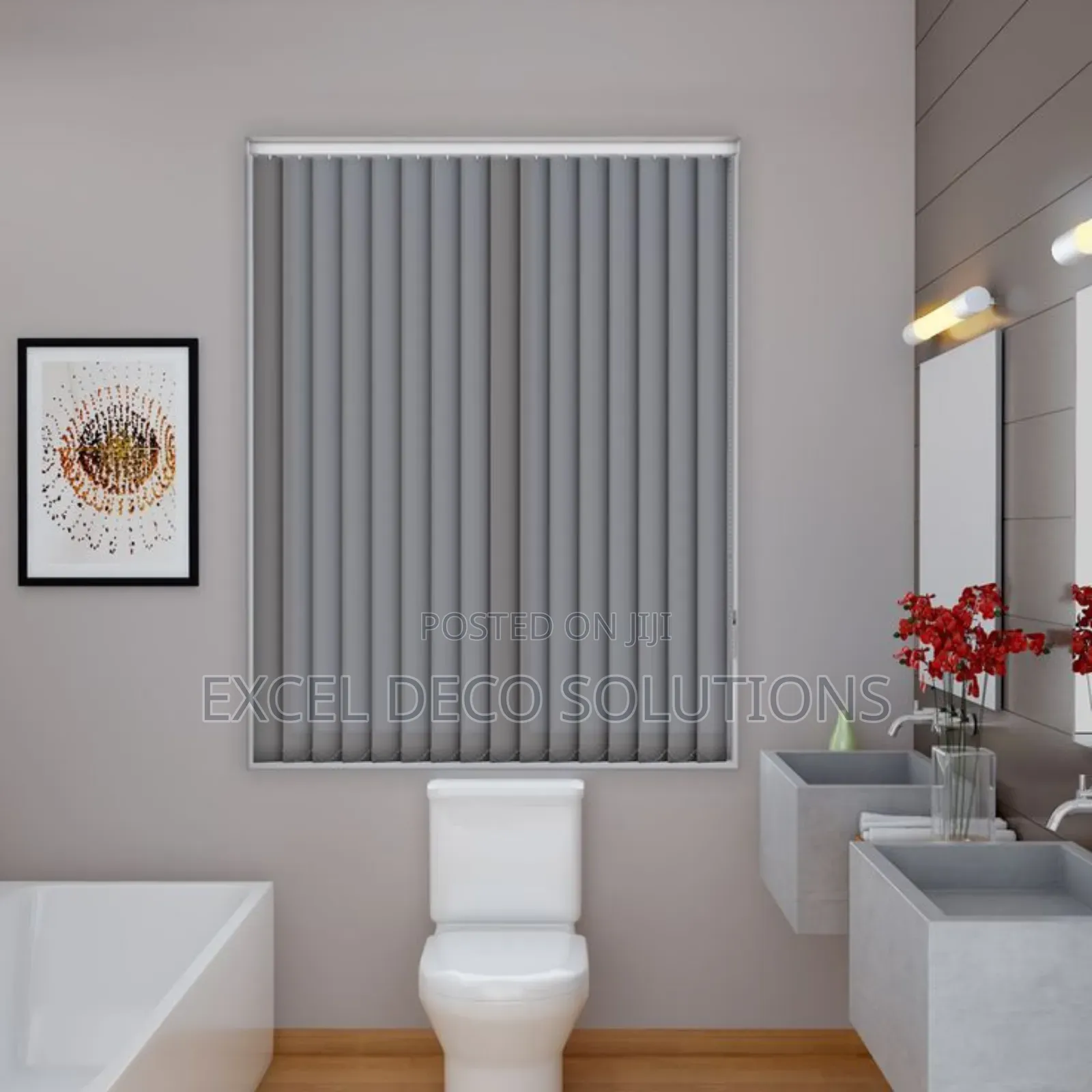 Modern Matte Finish Vertical Blinds – Smooth Classy