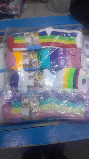 Children Unisex Stripped Cotton Spandex Socks