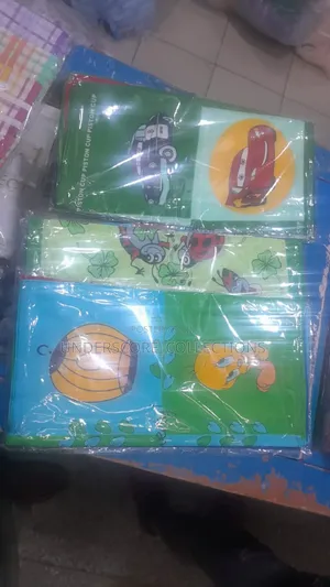 A Dozen of Children Unisex Cartoon Themed Handkerchief
