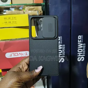 Samsung S24 Ultra Black Nilkin Camshield Back Cover
