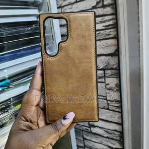 Samsung S24 Ultra Brown Leather Back Cover