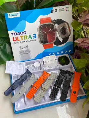 Tb400smart Watch With Earbuds and 7 Straps