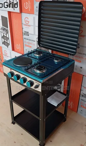 Eurochef 3g+1e Standing Cooker With Shelf 