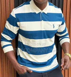 Quality Cotton Long-Sleeved Collar Men Casual Tshirts