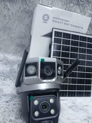 V380 Smart Wifi Dual Lense PTZ Outdoor Solar Camera
