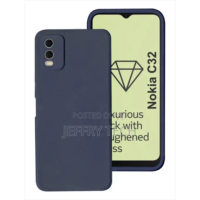 Phone Case for Nokia C32 Classy Shockproof Cover Case - Bla.