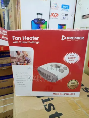 Premier Fan Heater With 2 Heat Settings