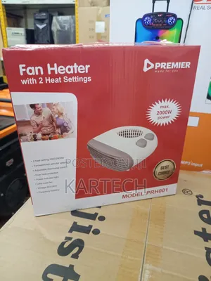 Premier Fan Heater With 2 Heat Settings -2000w