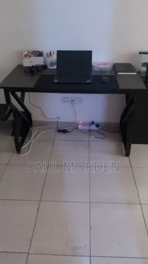 Black Office Metal Stand Table