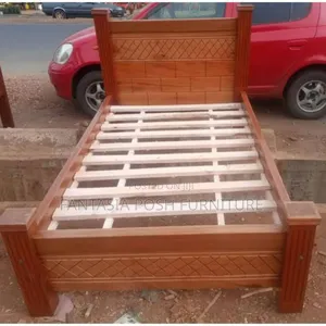 4x6 Patterned Pure Mahogany Bed Frame