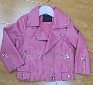 3-9 Yrs Unisex Pu Leather Kids Jackets