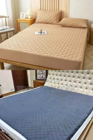 Brown and Blue 5by 6 Kids Bed Mattress Protector