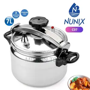 Nunix 5l Aluminum Two Handle Pressure Cooker 