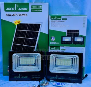Jsot 2-in-1 Dusk to Dawn 300w Solar Floodlight