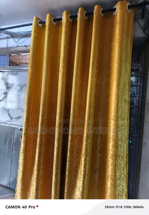Heavy Gold/ Mastered Yellow Curtain Available