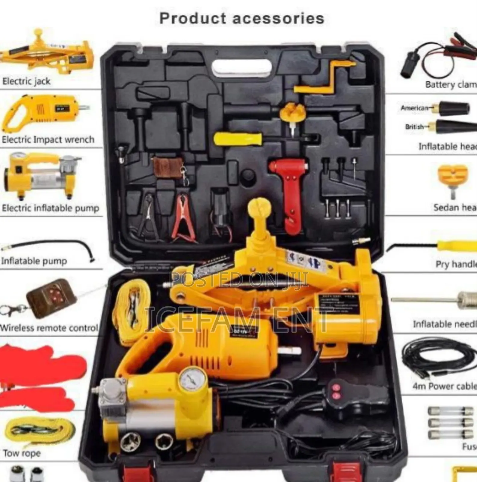 Electric Car Jack Set