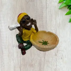 Unique Rasta Design Resin Ashtray