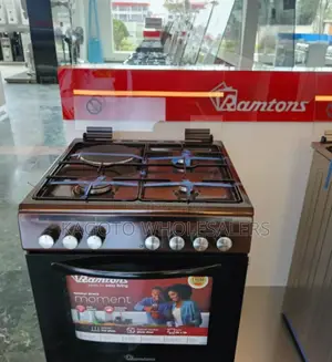 Ramtons Standing Cooker 60by60. 3g+1electric R(Brown) Rm/3g