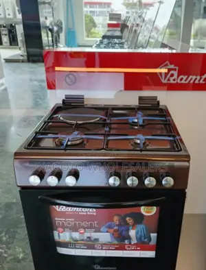Ramtons Standing Cooker 60*60cm. 3gas+1e R(Brown) Rm/3g