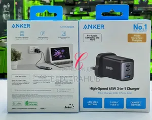 Anker High Speed *65w* 3-in-1 Gan Adapter New Sealed