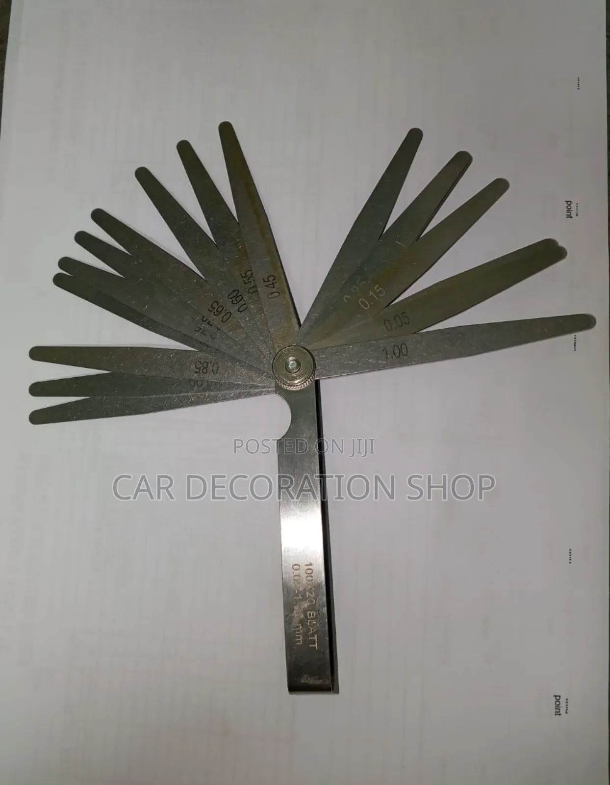 20x Portable Foldable Feeler Gauges