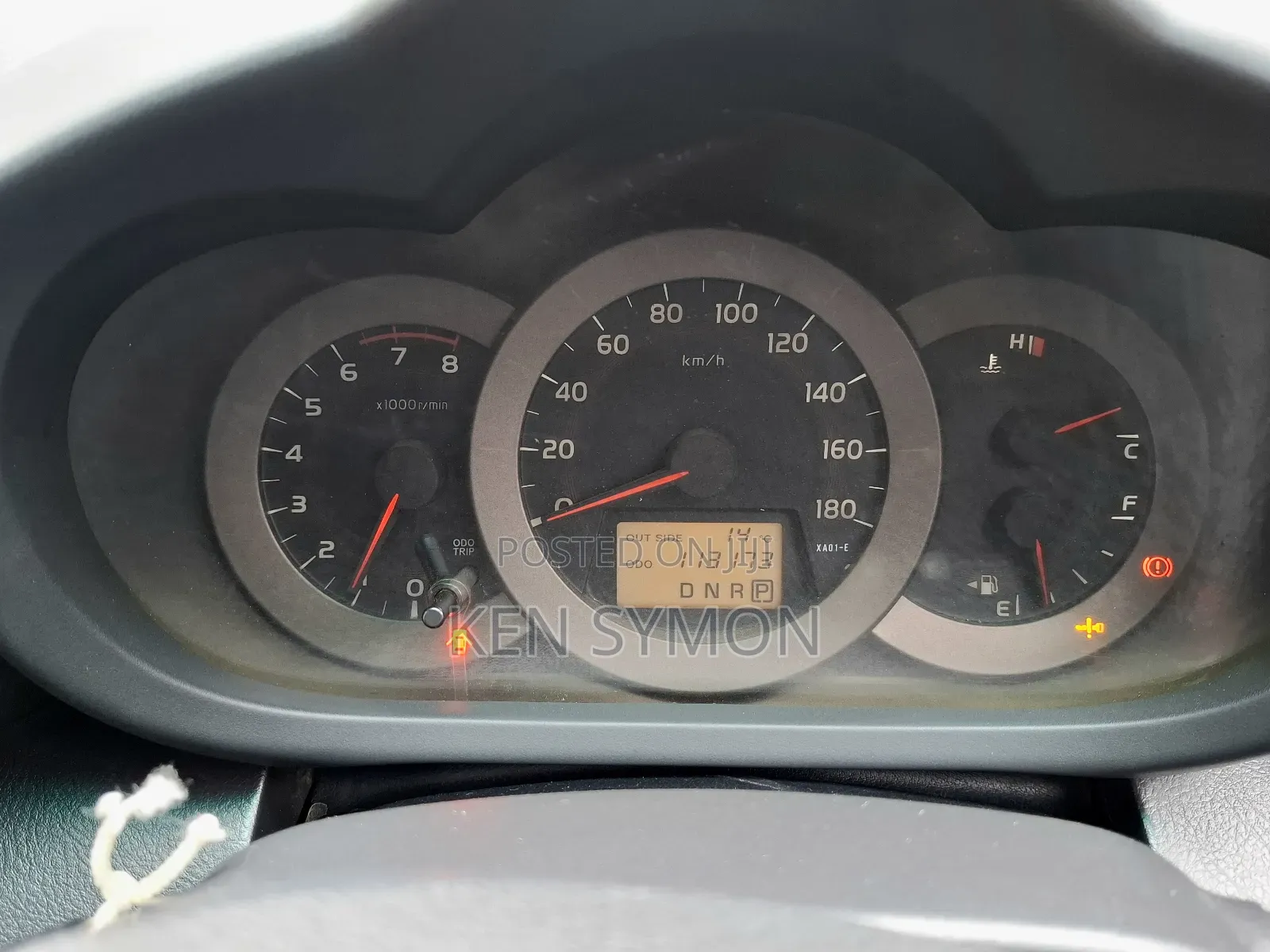 Toyota Vanguard 2012 Black