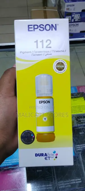 Epson 112 Ecotank Pigment Yellow Ink Bottle 70.0 Ml