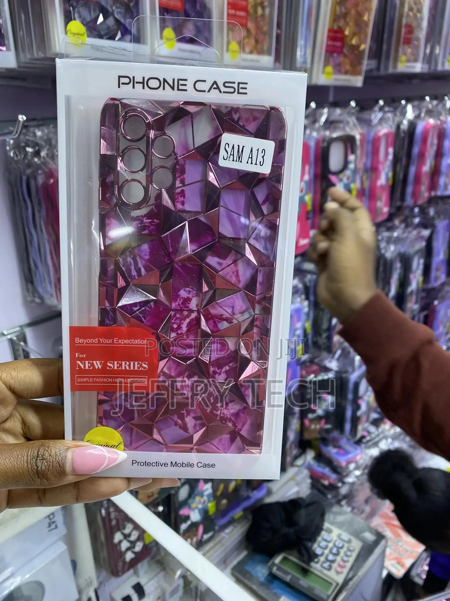 Selection Samsung A13 Diamond Print With Chrome Plating Case