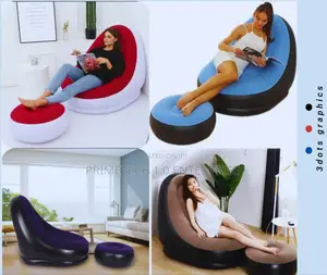 Inflatable Seat, With Foot Rest and Manual Pump